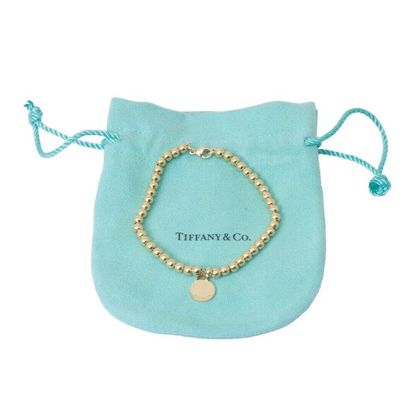 🔥 Tiffany Return to Tiffany 18k Gold Beaded Bracelet Women's Jewelry 🔥 - Picture 1 of 9